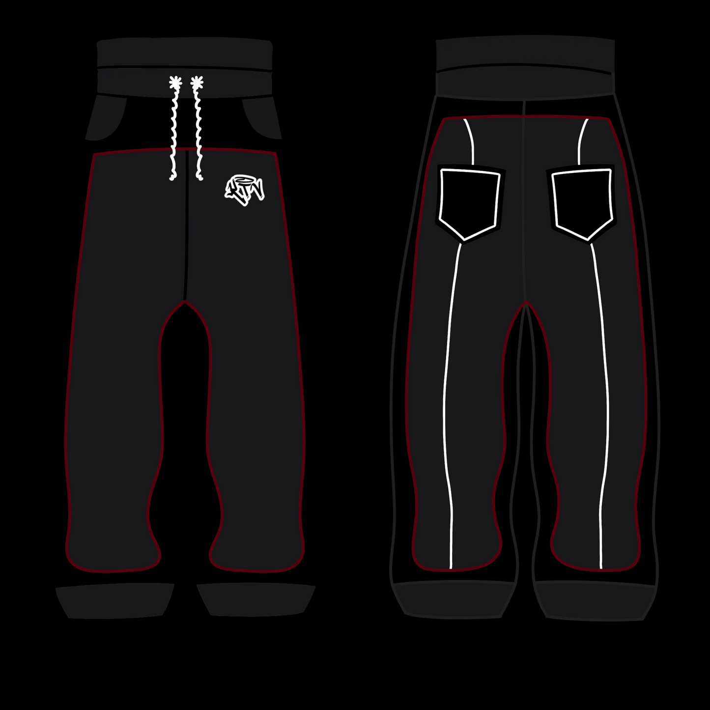 CRIMSON ONYX 2TONE SWEATS